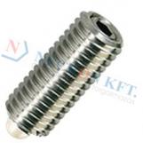 Spring plungers, with bolt and hexagon socket, normal spring pressure, Bolt, Delrin white(POM) 13375