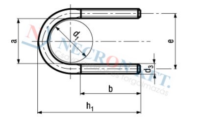U-Bolts round bent without nut and washer 263
