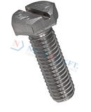 Slotted hex head screws fully threaded 4965