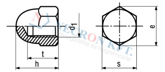 Domed hex cap nuts (Acorn nuts) (DIN1587-SRN-0015)