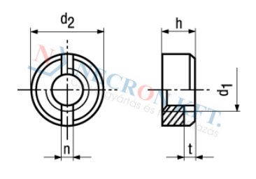 Slotted round nuts (DIN546-SRÉZ-0015)