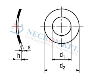 Curved spring washers (DIN137A-VRÉ-0025)