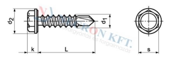Building screws self-drilling type without washer 6032