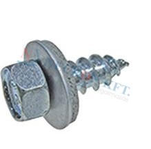 Building screws with cone end partially / fully threaded, with sealing washer 68