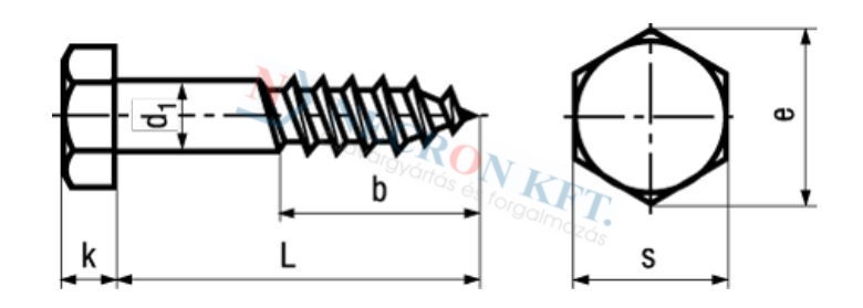 Hexagon head wood screws (DIN571-A200-0035)