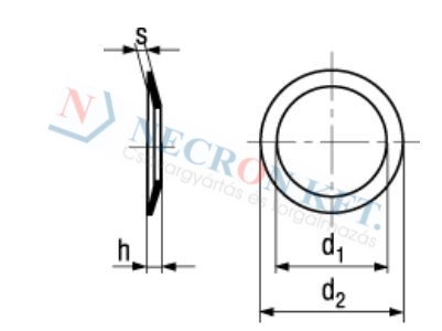 Conical spring washers for socket head cap screws (NCN803-PL00-0045)