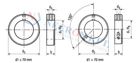 Adjusting rings without set screw (DIN705A-PL0-0010)