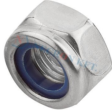 Prevailing torque type hex lock nuts thin type, with polyamide insert 521