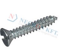 Slotted flat countersunk head tapping screws with cone end type C 990