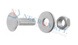 Cup head square neck bolts with nut and washer 89804